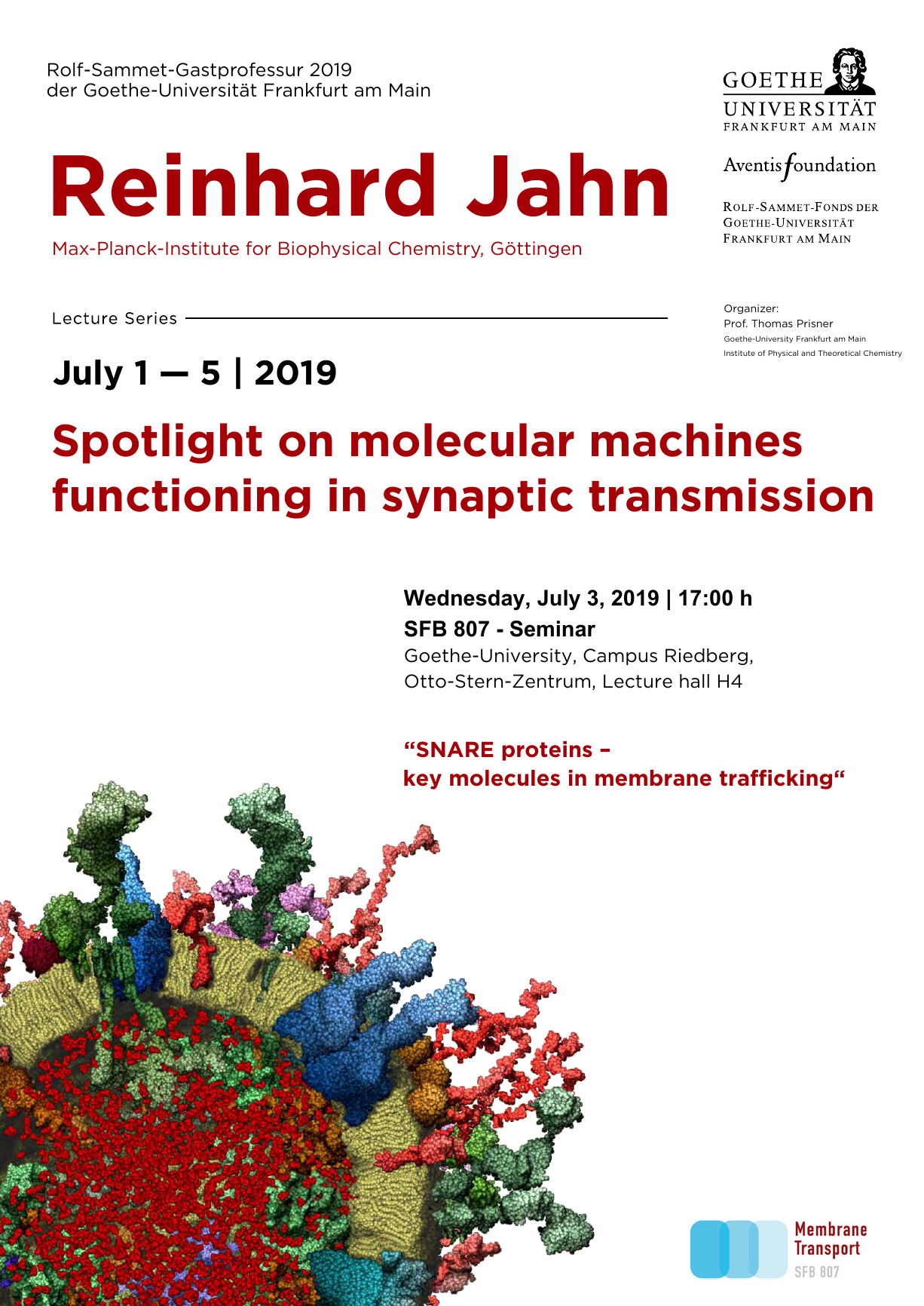 Rolf Sammet Gastprofessur 2019 Fachschaft Biochemie Fsbc Goethe Universitat